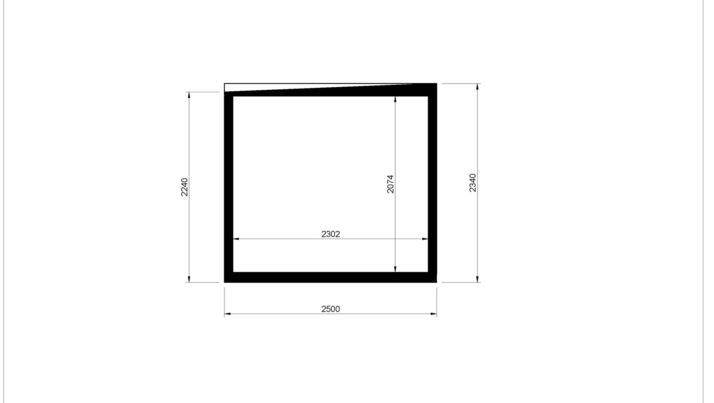 KUBIX 2,5 x 5 m