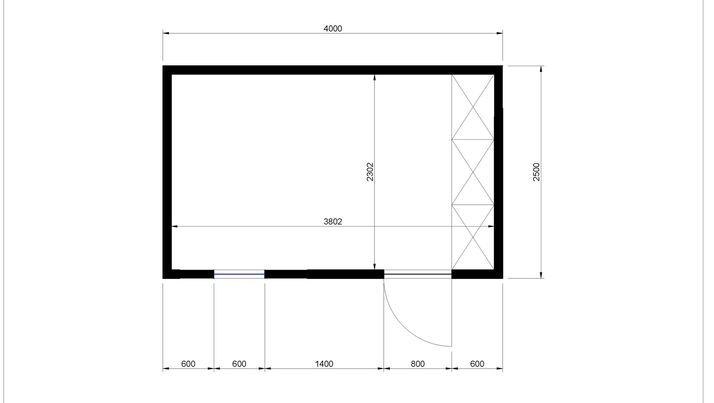 KUBIX 2,5 x 4 m