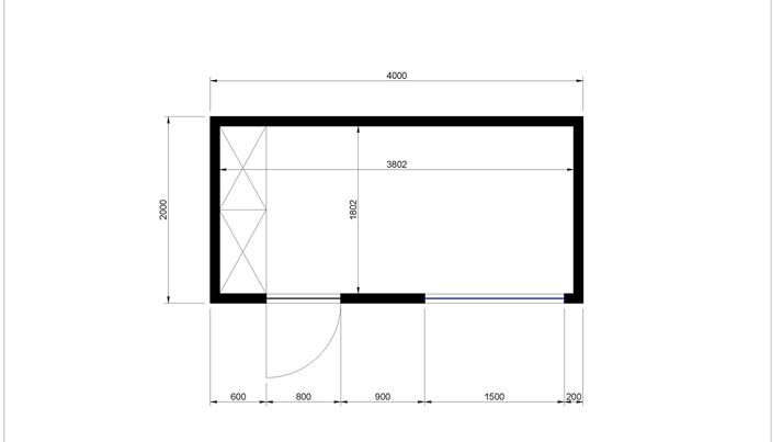 KUBIX 2 x 4 m