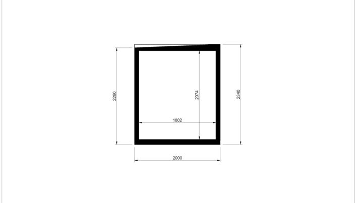 KUBIX 2 x 4 m