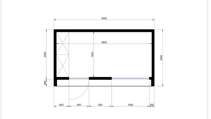 PORTAL 2 x 4 m 