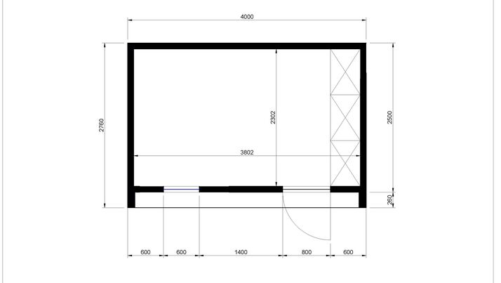 PORTAL 2,5 x 4 m