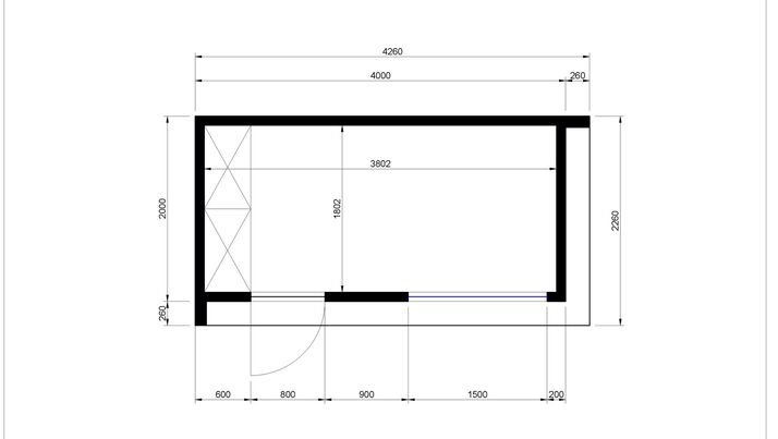 TECHO 2 x 4 m