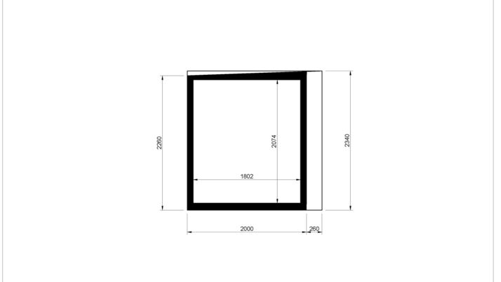 TECHO 2 x 4 m