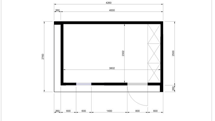 TECHO 2,5 x 4 m 