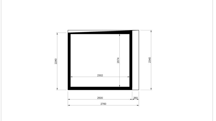 TECHO 2,5 x 4 m 